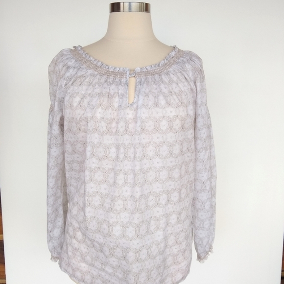 SALE 🛍️  NWT TRIBAL DENIME Long sleeve Peasant top Womens size XL - Picture 5 of 12